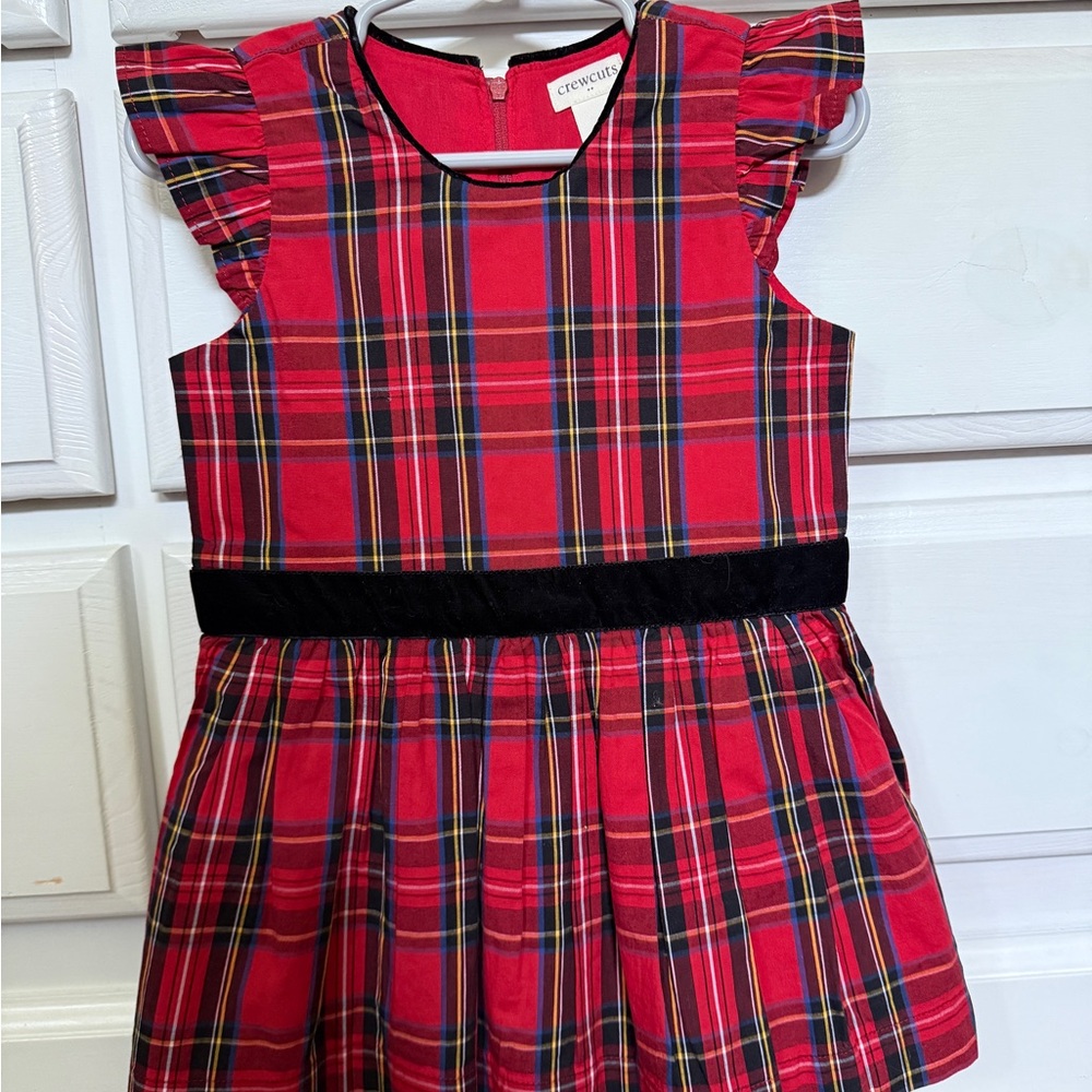 Red Plaid Kids Dress